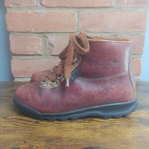 Vintage Vasque Skywalk Sundowner Brown Leather Hiking Boots Women's Size 6.5 US